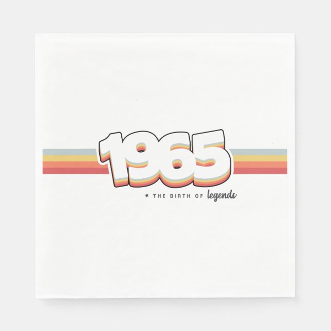 1965 The birth of legends Pappersservett (Framsidan)