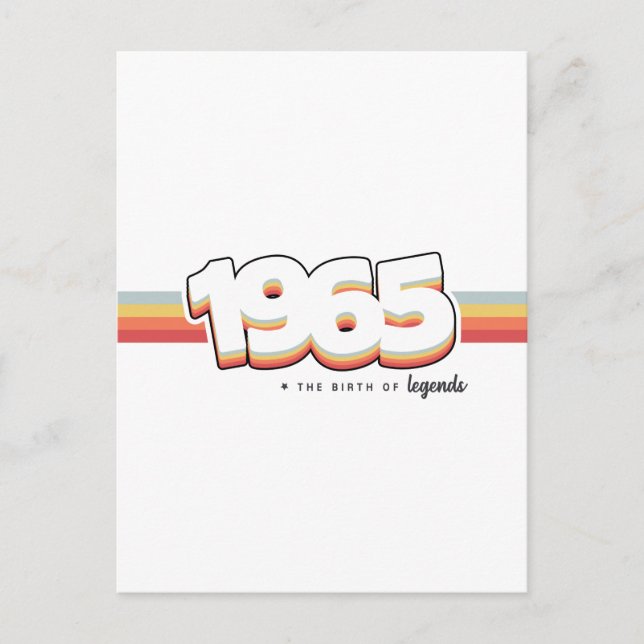 1965 The birth of legends Vykort (Framsida)