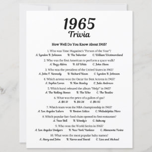 1965 Trivia-spel
