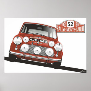 1965 vinnare av Rallye Monte Carlo Poster