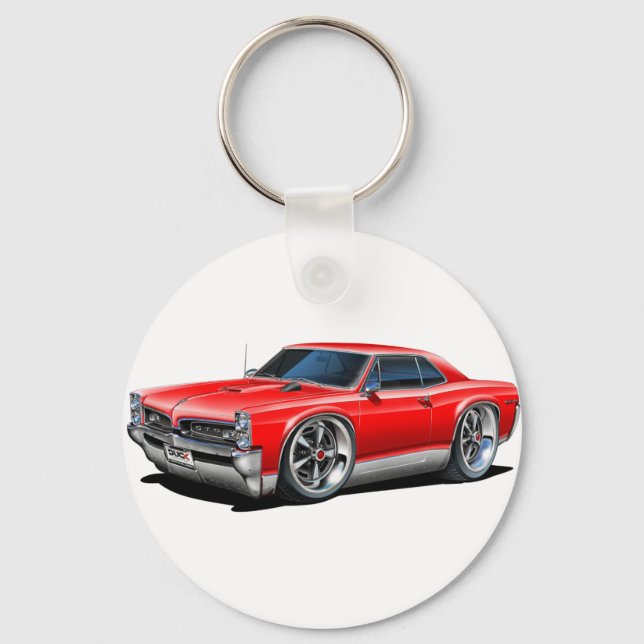 1966/67 GTO Red Car Nyckelring (Framsida)
