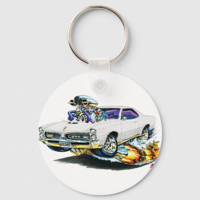 1966-67 GTO Vitbil Nyckelring (Framsida)