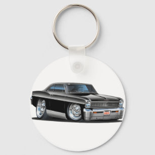 1966-67 Nova Black Car Nyckelring