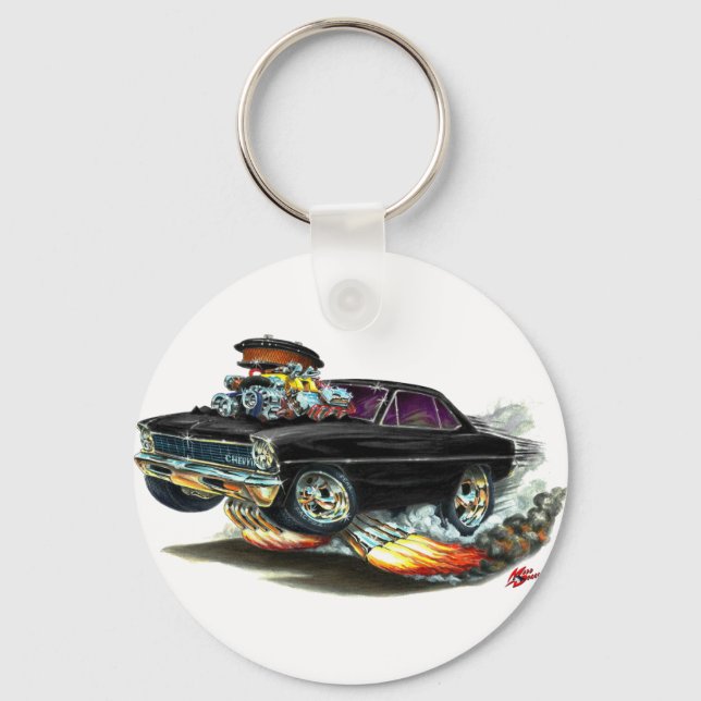 1966-67 Nova Black Car Nyckelring (Framsida)