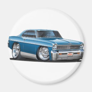 1966-67 Nova Teal Car Magnet