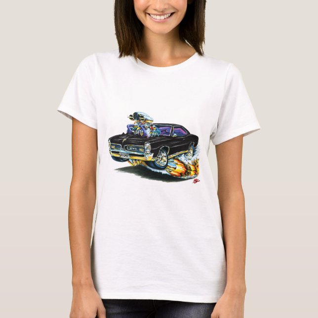 1966-67 svart bil för GTO T-shirt (Framsida)