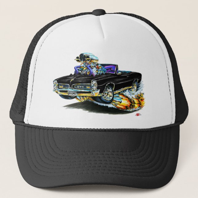 1966-67 svart cabriolet för GTO Keps (Framsida)