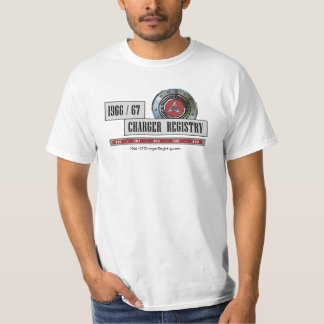 1966/67 uppladdareregistreringsT-tröja - det Tee Shirt