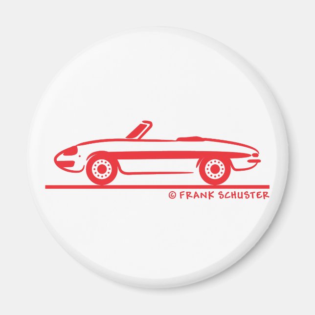 1966 Alfa Romeo Duetto Spider Veloce Magnet (Framsidan)