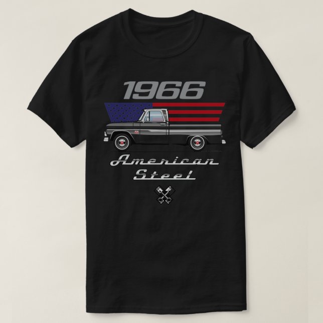 1966 Amerikanskt stål T Shirt (Design framsida)