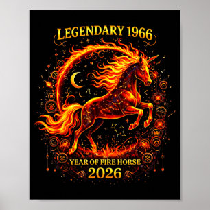 1966 år av eldshästen 60-årsdag kinesiska poster