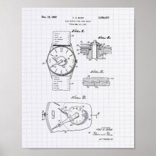 1966 års Patent Art - Led Peper Poster