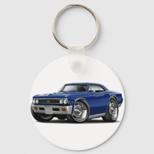 1966 Chevelle mörk - blåttbil Nyckelring