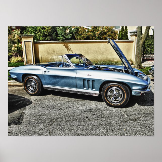 1966 Chevrolet Corvette Poster (Framsidan)