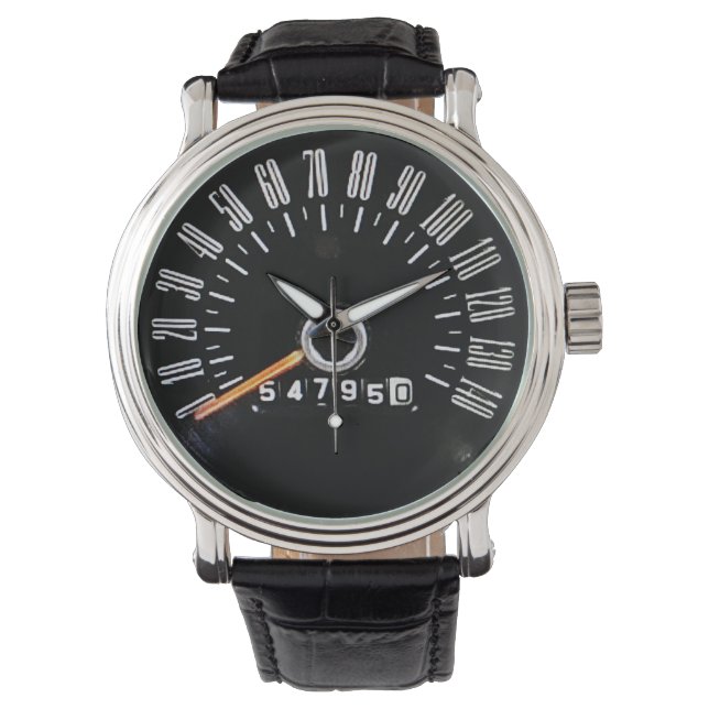 1966 Classic Sports Car Speedometer Armbandsur (Framsida)