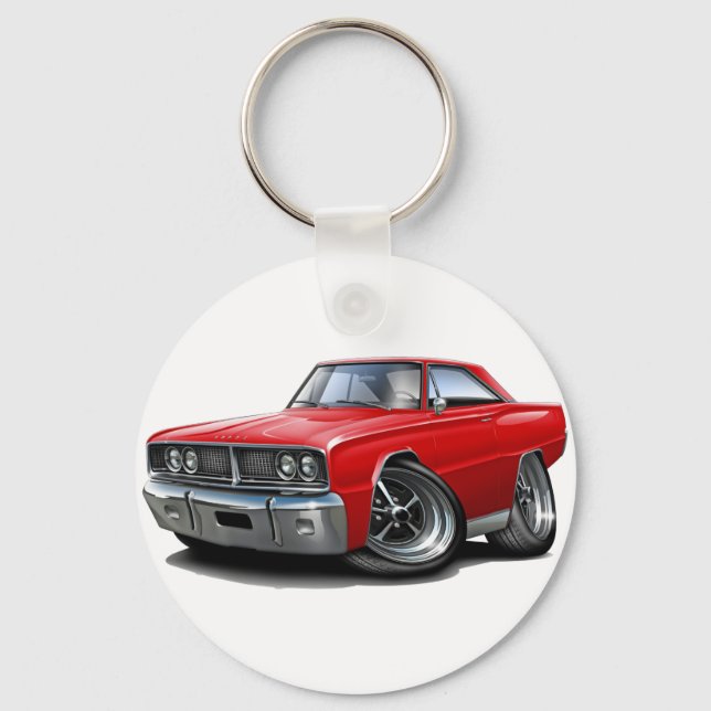 1966 Coronet Red Car Nyckelring (Framsida)