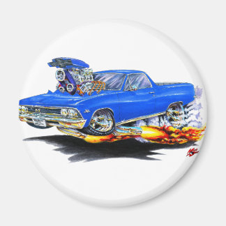 1966 El Camino Blue Lastbil Magnet