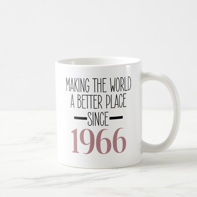 1966 Födelsedag 60 60 år Gåvor Kvinnor Mamma Kaffemugg (Höger)