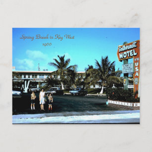 1966 mest southernmost motell Key West, påsklov… Vykort