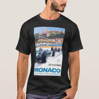 1966 MONACO Grand Prix Tävla Poster Classic T-Shi T Shirt
