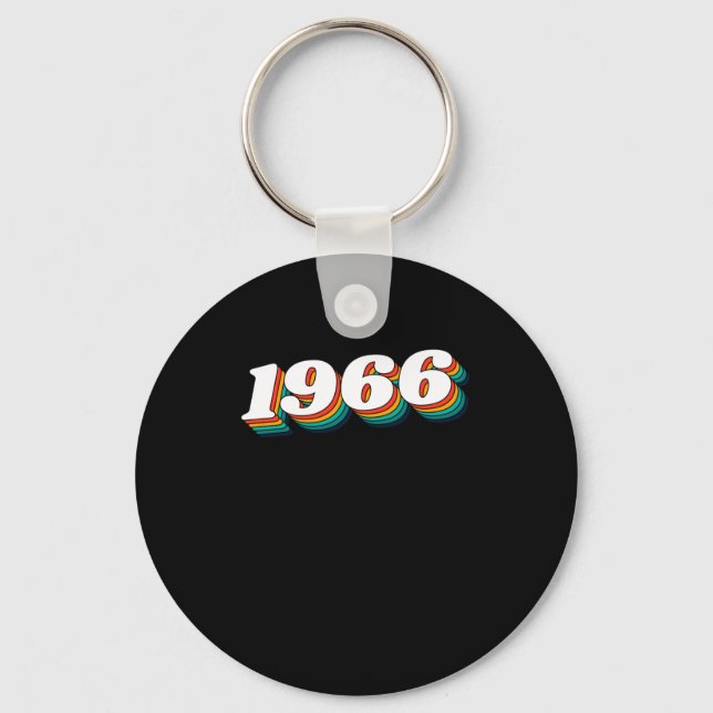 1966 Retro-etikett Nyckelring (Framsida)