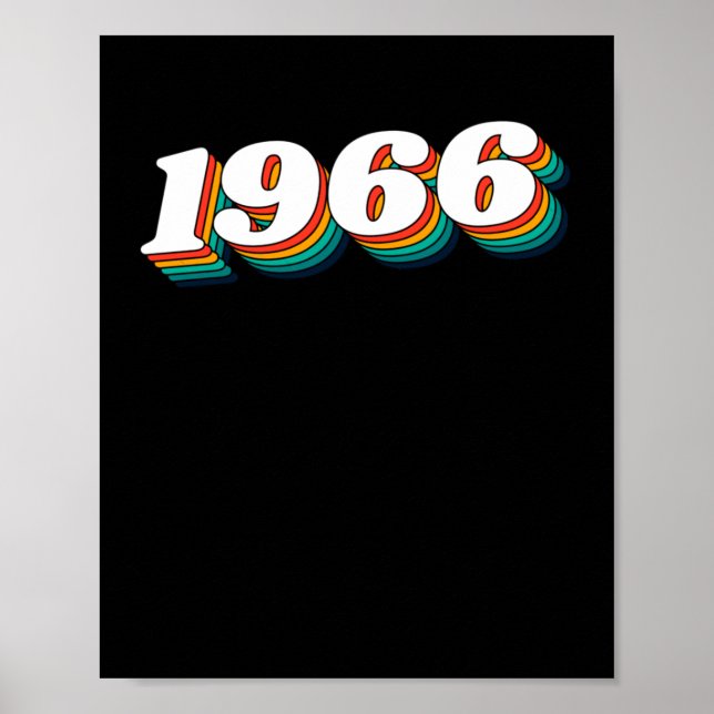1966 Retro-etikett Poster (Framsidan)