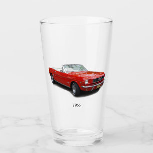 1966 rött konvertibelt glas