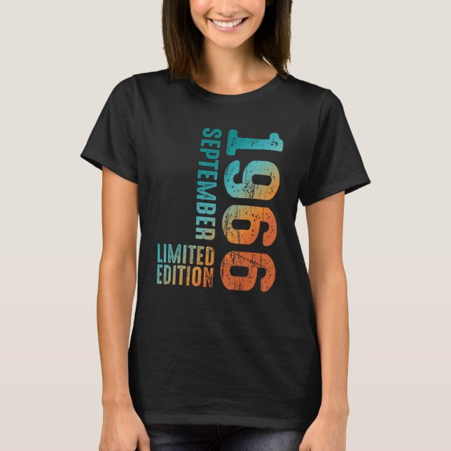 1966 september 1966 År 1966 Retro 1966 T Shirt (Framsida)