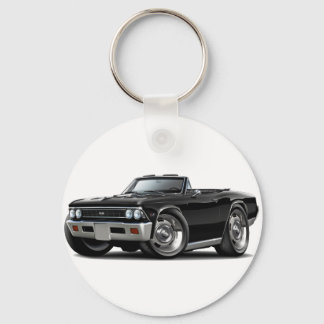 1966 Svart Chevelle-konvertibel Nyckelring
