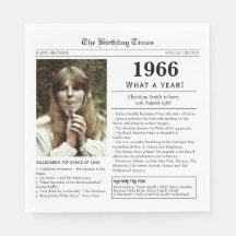 1966 Tidningspapper - födelsedag