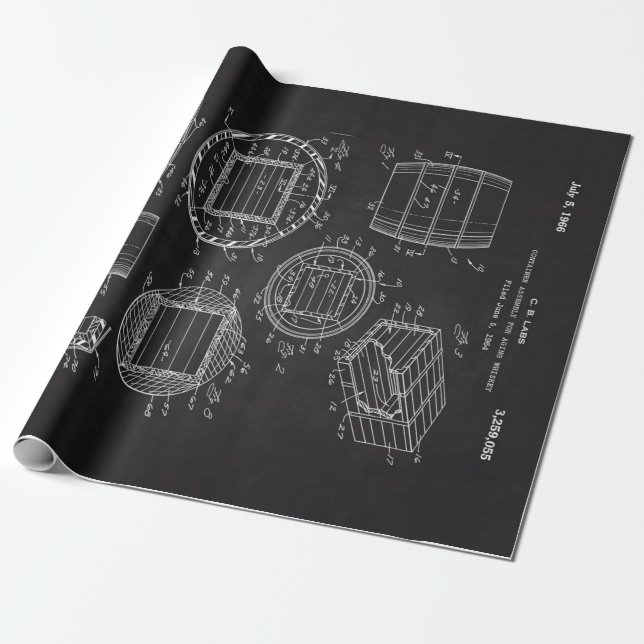 1966 Whiskey Container Presentpapper (Utrullad)