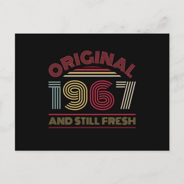 1967 55. Birthday Vykort (Framsida)