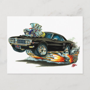 1967-68 Brandfågelsvart bil Vykort