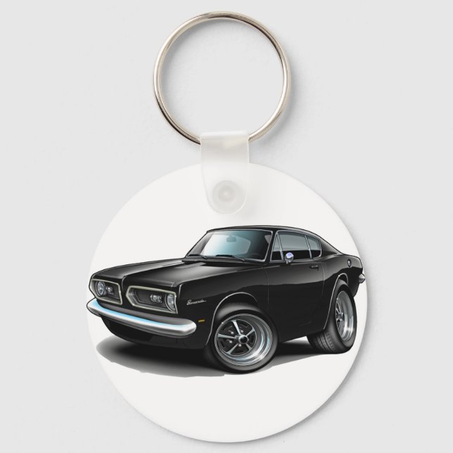 1967-69 Barracuda Black Car Nyckelring (Framsida)