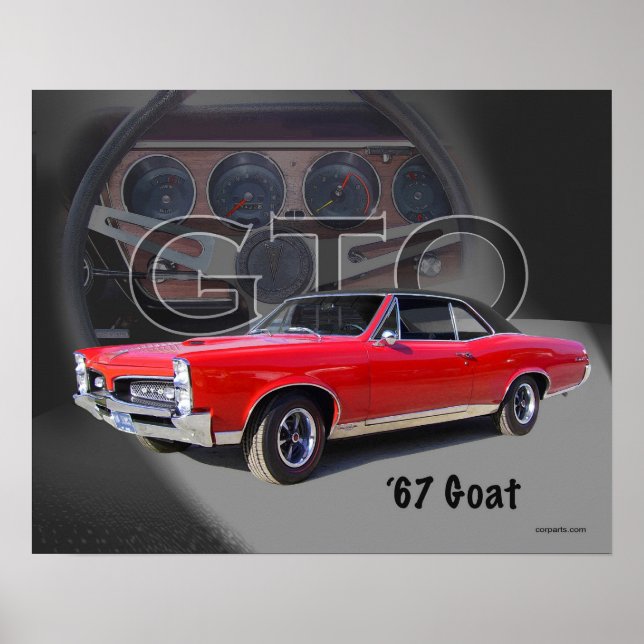 1967 års GTO-konst för "getter" Poster (Framsidan)