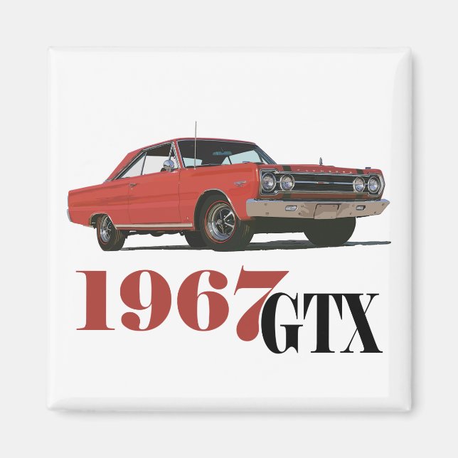1967 ÅRS GTX MAGNET (Framsidan)