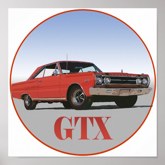 1967 ÅRS GTX POSTER (Framsidan)