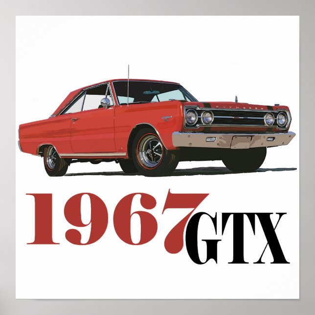 1967 ÅRS GTX POSTER (Framsidan)