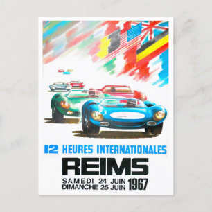 1967 Återgår till 12 timmars Grand Prix Vykort