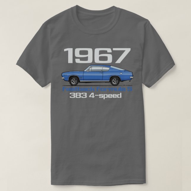 1967 Barracuda T Shirt (Design framsida)