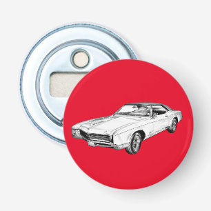 1967 Buick Riviera Classic Car Illustration Flasköppnare