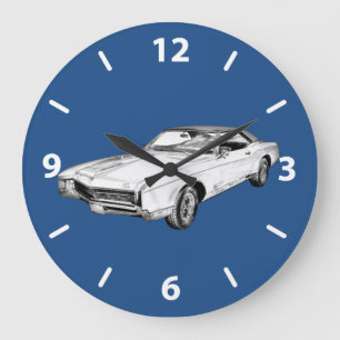 1967 Buick Riviera Illustration Stor Klocka
