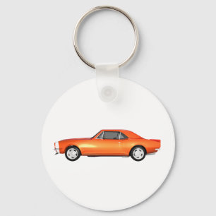 1967 Camaro SS: Avsluta orange: 3D-modell: Nyckelring