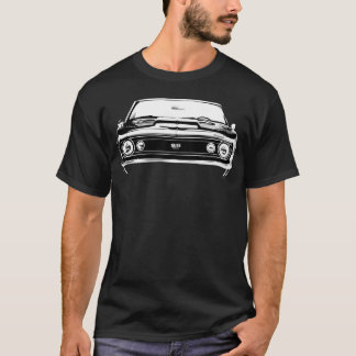 1967 Camaro Ss Front Grill View Silhouette Muscle  T Shirt