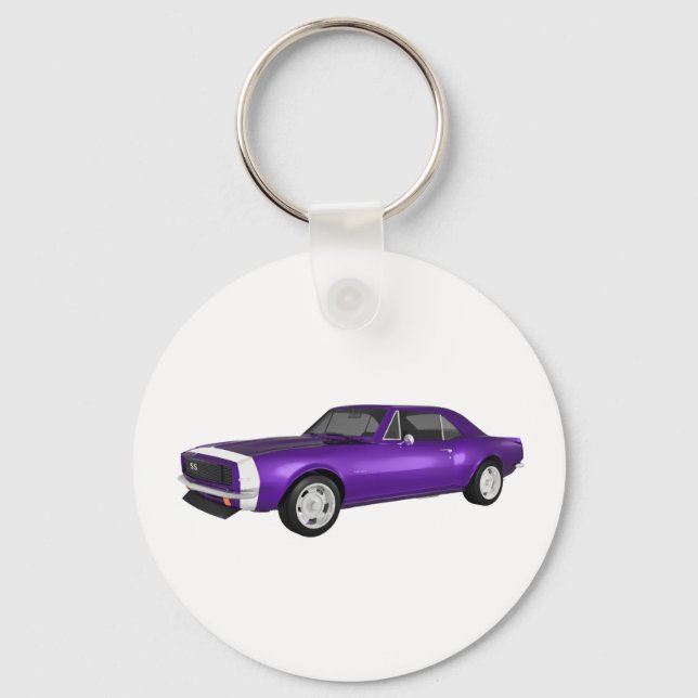 1967 Camaro SS: Lilan Avslutar 3D-modell: Nyckelring (Framsida)