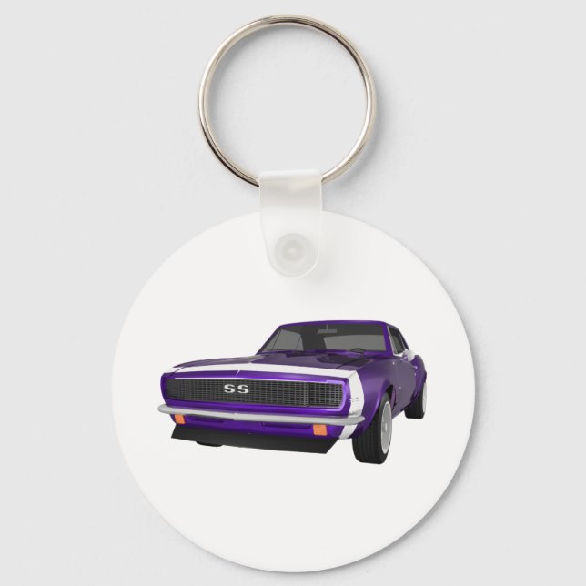 1967 Camaro SS: Lilan Avslutar 3D-modell: Nyckelring (Framsida)