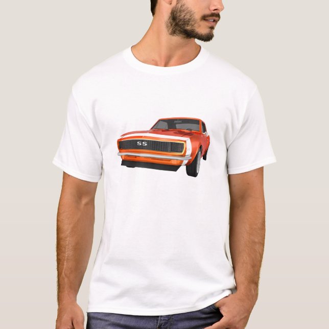 1967 Camaro SS: Orange Avslutar: 3D-modell: Tröja (Framsida)