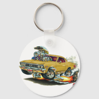 1967 Chevelle Guld Car Nyckelring