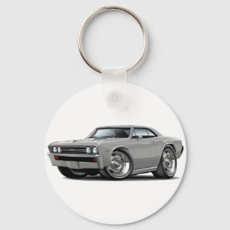 1967 Chevelle Silver Car Nyckelring