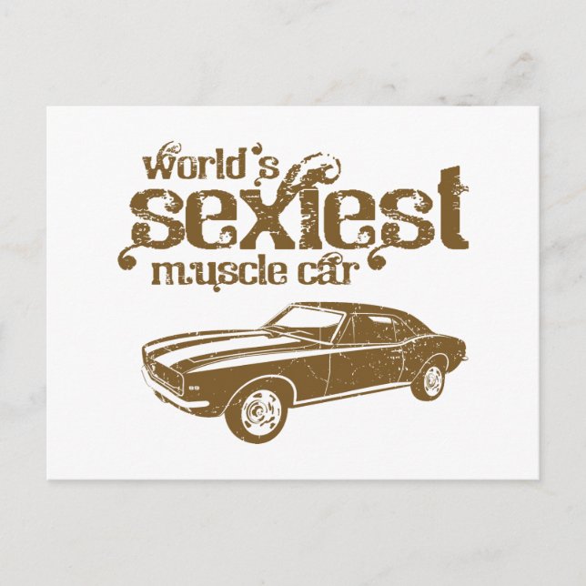 1967 Chevrolet Camaro SS 396 Vykort (Framsida)